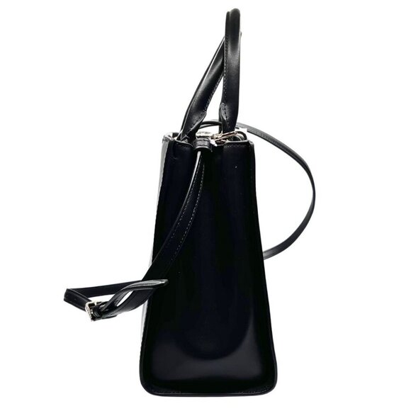 NWT KATE SPADE REEGAN SMOOTH LEATHER SATCHEL BAG IN BLACK - 0S - Picture 4 of 13